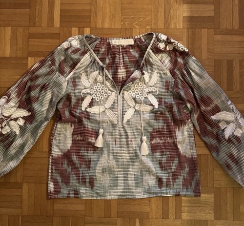 Belle ikat bluse bestickt - ikat,
