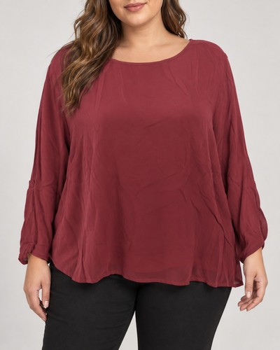 Sheego chiffon bluse tunika - sheego,