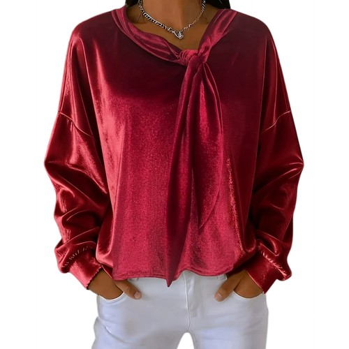 Damen samt bluse langarm - damen,