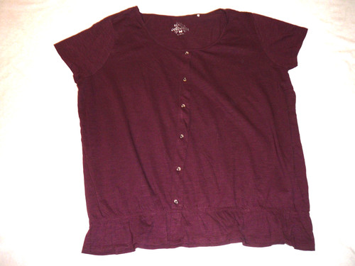 Shirt weinrot mit - ,