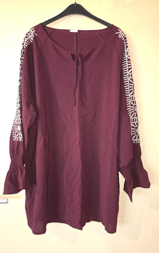 Tunika bluse weinrot - bluse,,