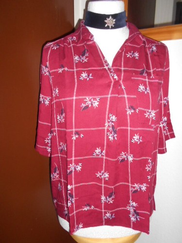 Bluse tunika weinrot - bluse/, rot