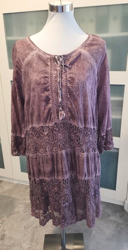 Gina longbluse tunika weinrot - gina,