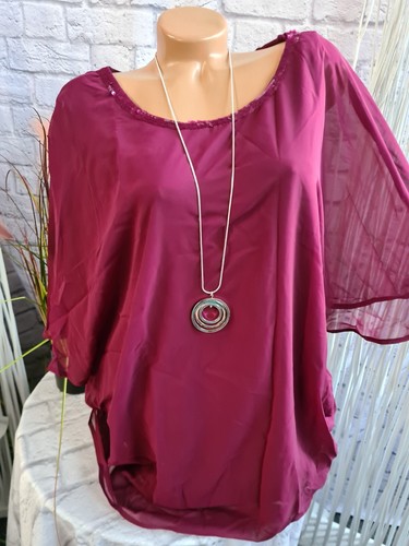 Sheego bluse tunika chiffon - sheego,