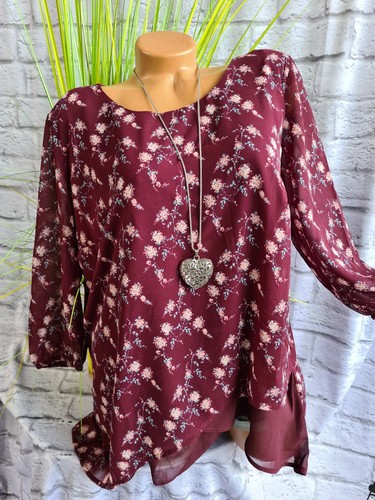 Sheego bluse tunika chiffon - bluse,